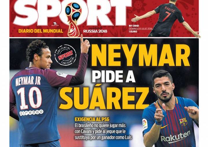 Dalla Spagna: Neymar non vuole più giocare con Cavani (vuole Suarez)