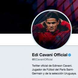 FOTO – Indizio social per Cavani: cambia immagine profilo su Twitter vestendo i colori del Psg