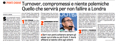 Il Corrmezz: Sarri sembra un damerino ad Ascot. La Gazzetta: speriamo che torni presto in tuta