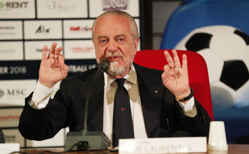 Il benvenuto di De Laurentiis a Ronaldo: «Più sale e più pepe»