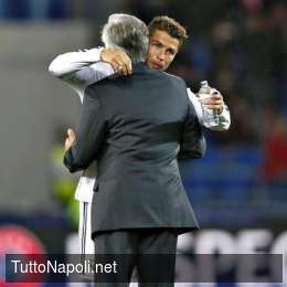 Telefonata di CR7 ad Ancelotti per informarsi su Allegri: rassicurazioni e sorrisi pensando a Juve-Napoli