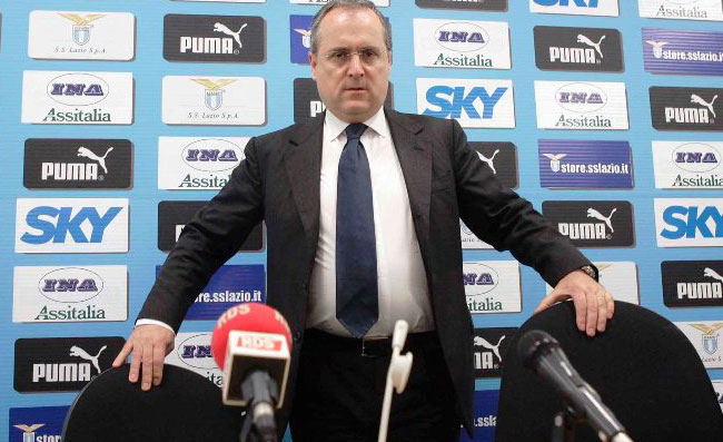 Lotito: “Voglio far rinascere il calcio a Bari. De Laurentiis? Grassani ha presentato domanda”