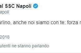 “Pasquale siamo con te”, il tweet del Napoli per il 16enne delle giovanili dell’Inter vittima di un incidente