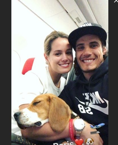 Cavani posta su Instagram: «In volo verso Parigi»