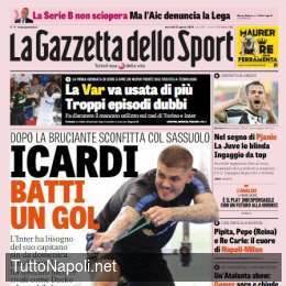 PRIMA PAGINA – Gazzetta: “Pipita, Pepe e Re Carlo, il cuore di Napoli-Milan”