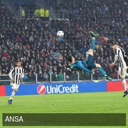 UFFICIALE – Miglior gol della stagione, l’Uefa premia la rovesciata di Ronaldo