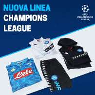 La linea Champions del Napoli è in vendita su E-Napolistore