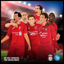 FOTO – Il Liverpool fa impazzire i tifosi: carica la sfida con Gerrard, Agger e Lovren che ricordano le notti magiche di Anfield