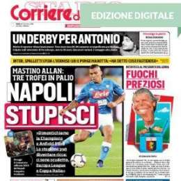 PRIMA PAGINA – CdS Campania apre con le parole di Allan: “Napoli, stupisci!”