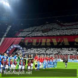 UFFICIALE – Milan multato dopo la Coppa Italia col Napoli: 20mila euro per insulti di matrice territoriale