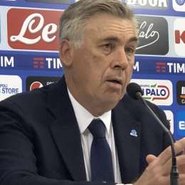 Ancelotti in conferenza: “Hamsik-Cina? Vuole andarci, per quanto ha dato nessuno in società può dirgli di no. Abbiamo già provato Fabian lì. Sulla prova, Zielu e Younes…”