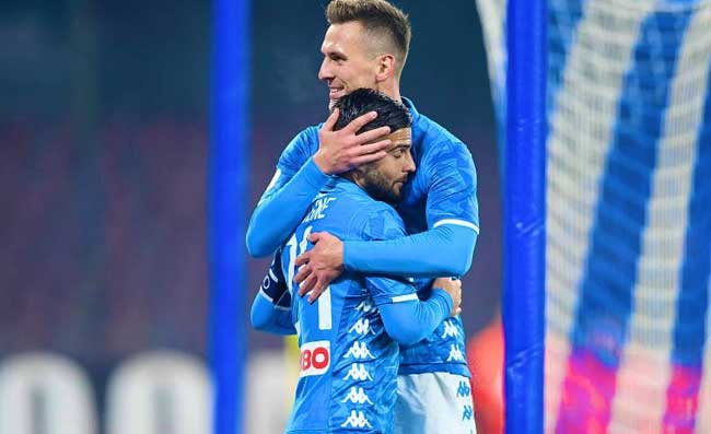 FOTO – Zielinski e Milik carichi dopo la vittoria con la Sampdoria: “Più tre, continuiamo cosi!”