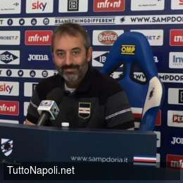 Samp, Giampaolo in conferenza: “Nostri errori causati dalla forza del Napoli, è di un altro livello. Peccato non averla riaperta…”