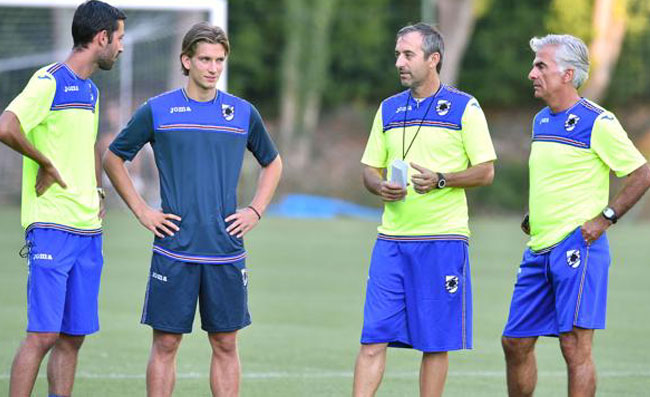 Sampdoria, Giampaolo: “Rottura di scatole questa settimana! Conosco Quagliarella, a Napoli…”