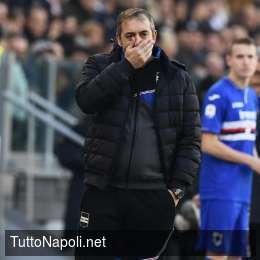 Sampdoria, Giampaolo in conferenza: “Napoli fortissimo, imbattuto in casa. Con Ancelotti c’è più fantasia, ampiezza e profondità”