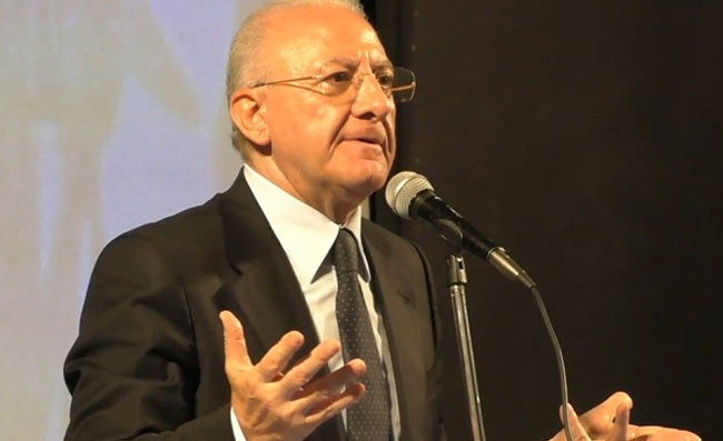L’annuncio di De Luca: “Novità San Paolo! 56 cantieri aperti con i 170 milioni della Regione”