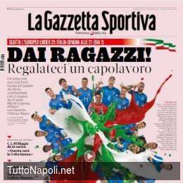 PRIMA PAGINA – Gazzetta lancia Meret nell’Italia U21: “Regalateci un sogno!”