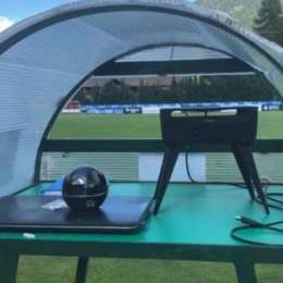 FOTO – A Dimaro spunta il ‘birroccio’: il nuovo marchingegno iper-tecnologico di Ancelotti per gli allenamenti, i dettagli