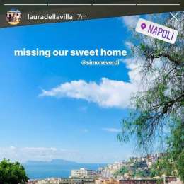 FOTO – Lady Verdi vuole tornare a Napoli: “Ci manca la nostra dolce casa”