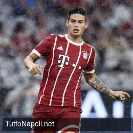 Gazzetta, retroscena su James: “Ha fatto visionare una scuola a Napoli per la figlia, ma l’Atletico complica i piani di ADL”