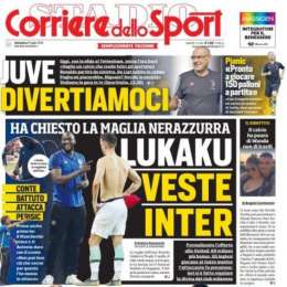PRIMA PAGINA – CdS titola: “Lukaku veste Inter”