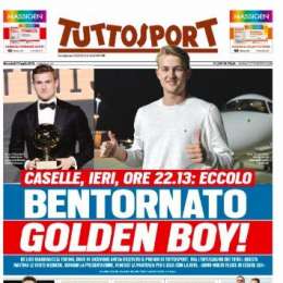 PRIMA PAGINA – Tuttosport su De Ligt: “Bentornato Golden Boy, oggi le visite”