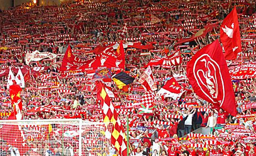 SKY – Liverpool-Napoli, tifosi inglesi in netta maggioranza. Il colpo d’occhio è notevole!