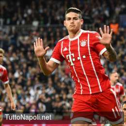 Sky – James, il Napoli resta ottimista: non crede che il Real tratterà con i rivali dell’Atletico