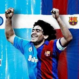 FOTO – Sscn, splendido tweet in brasiliano con l’immagine di Diego: “Barça, c’è qualcosa che ci unisce!”