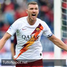Roma, Dzeko operato mette nel mirino il Napoli: svelati i tempi di recupero