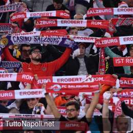 VIDEO – Il Salisburgo fa festa coi tifosi nonostante il ko col Liverpool: le immagini da Anfield