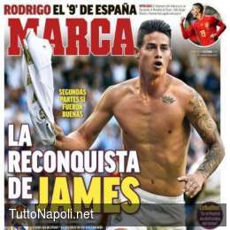 FOTO – Marca titola: “James ha riconquistato Zidane!”
