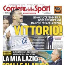 PRIMA PAGINA – CdS: “La mia Lazio, spalle al muro”