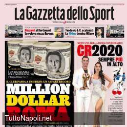 PRIMA PAGINA – Gazzetta – Inter, festa Conte: per il Napoli tornano Sanchez e Barella