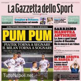 PRIMA PAGINA – Gazzetta sui guai in casa Juve: “Manovra anticrisi per Sarri”