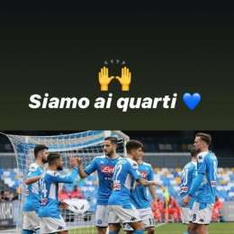 FOTO – “Siamo ai quarti, Forza Napoli”, la gioia di Milik sui social
