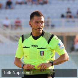 UFFICIALE – Napoli-Fiorentina, al San Paolo torna l’arbitro Pasqua: negò un rigore col Bologna