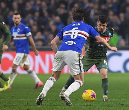 10.000 euro di ammenda alla Sampdoria per i cori contro Napoli