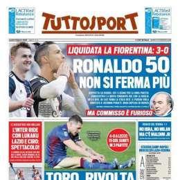 PRIMA PAGINA – Tuttosport: “Ronaldo non si ferma più. Toro, rivolta contro tutti”