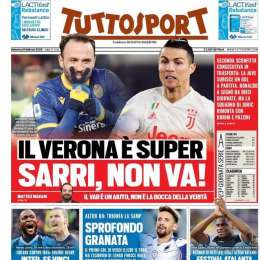 PRIMA PAGINA – Tuttosport: “Verona super, Sarri non va!”