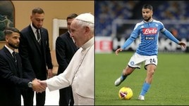 Napoli, Insigne e la foto con il Papa: “Insieme possiamo farcela”