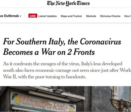 Il reportage neorealista del NYT: altro che modello Sud, è una crisi da guerra mondiale