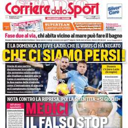 PRIMA PAGINA – CdS: “Medici, il falso stop: nota contro ripresa e poi la smentita”