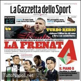 PRIMA PAGINA – Gazzetta: “Serie A, frenata! Scetticismo di scienziati e governo”