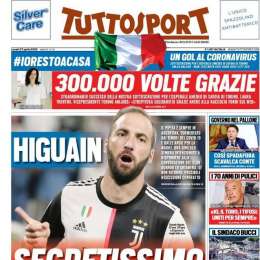 PRIMA PAGINA – Tuttosport – “Higuain, segretissimo”