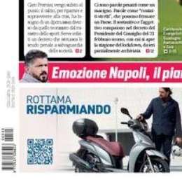 PRIMA PAGINA – CdS Campania: “Emozione Napoli, il piano di Gattuso per lo sprint finale”