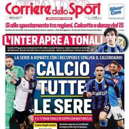 PRIMA PAGINA – CdS: “Si tratta per anticipare le semifinali di Coppa Italia”