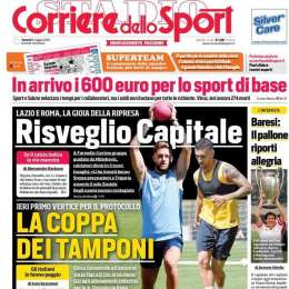 PRIMA PAGINA – CdS: “Si va verso il sì per gli allenamenti collettivi in Serie A”