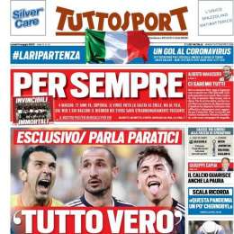 PRIMA PAGINA – Tuttosport – Juventus, parla Paratici “Tutto vero”