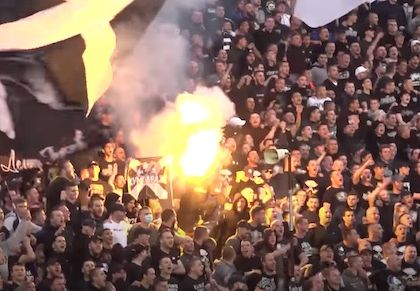 Altro che un metro di distanza, il derby Partizan-Stella Rossa è all’antica